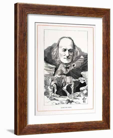 1871 Richard Owen on Megatherium Fossil-Paul Stewart-Framed Photographic Print