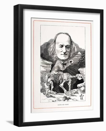 1871 Richard Owen on Megatherium Fossil-Paul Stewart-Framed Photographic Print