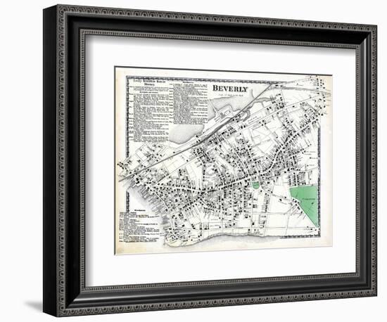 1872, Beverly Village, Massachusetts, United States-null-Framed Giclee Print