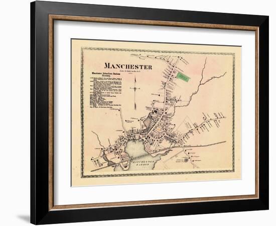 1872, Manchester Village, Massachusetts, United States-null-Framed Giclee Print