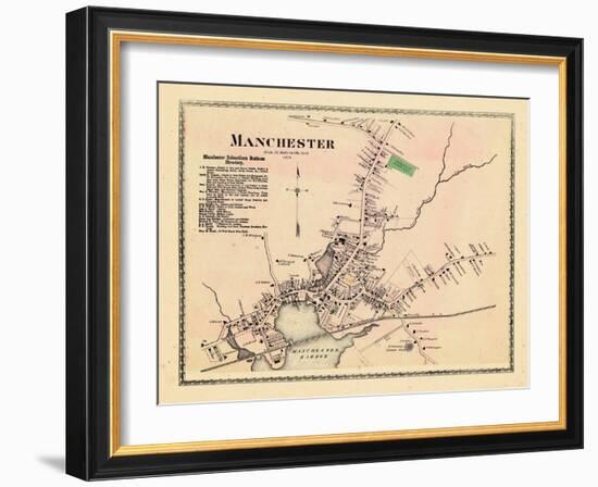 1872, Manchester Village, Massachusetts, United States-null-Framed Giclee Print