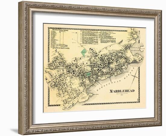 1872, Marblehead Center, Massachusetts, United States-null-Framed Giclee Print