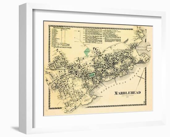 1872, Marblehead Center, Massachusetts, United States-null-Framed Giclee Print