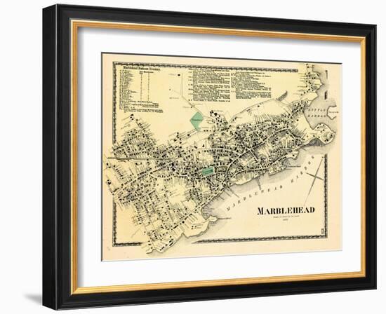 1872, Marblehead Center, Massachusetts, United States-null-Framed Giclee Print