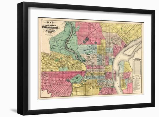 1872, Philadelphia and Camden, Pennsylvania, United States-null-Framed Giclee Print