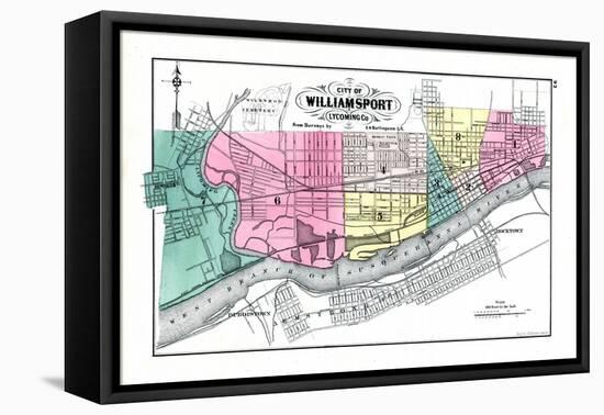 1872, Williamsport City, Pennsylvania, United States-null-Framed Premier Image Canvas