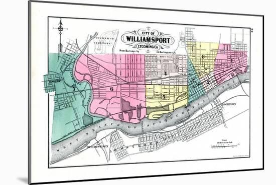 1872, Williamsport City, Pennsylvania, United States-null-Mounted Giclee Print