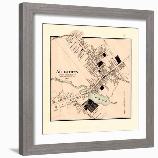 1873, Allentown, New Jersey, United States-null-Framed Giclee Print