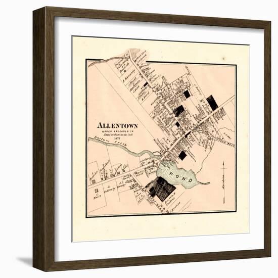 1873, Allentown, New Jersey, United States-null-Framed Giclee Print