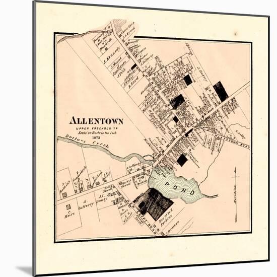 1873, Allentown, New Jersey, United States-null-Mounted Giclee Print