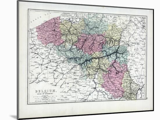 1873, Belgium, Duchy of Luxemburg-null-Mounted Giclee Print