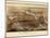 1873, Boston Bird's Eye View, Massachusetts, United States-null-Mounted Giclee Print