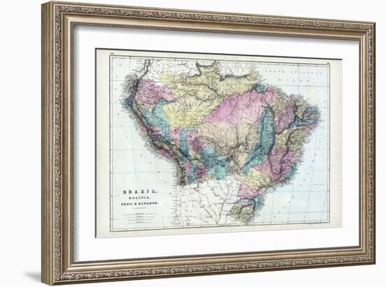 1873, Brazil, Bolivia, Peru, Ecuador-null-Framed Giclee Print