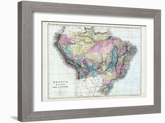 1873, Brazil, Bolivia, Peru, Ecuador-null-Framed Giclee Print