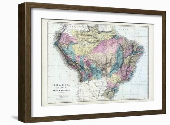 1873, Brazil, Bolivia, Peru, Ecuador-null-Framed Giclee Print