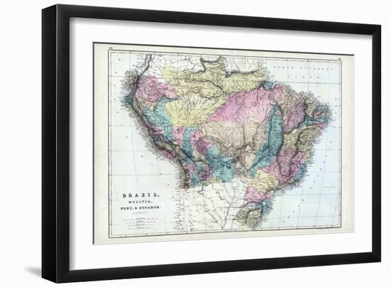 1873, Brazil, Bolivia, Peru, Ecuador-null-Framed Giclee Print