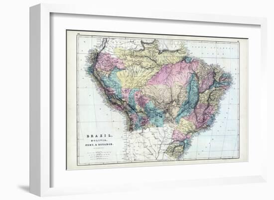 1873, Brazil, Bolivia, Peru, Ecuador-null-Framed Giclee Print