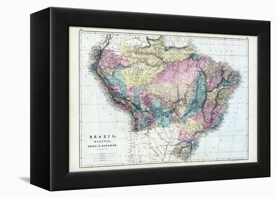 1873, Brazil, Bolivia, Peru, Ecuador-null-Framed Premier Image Canvas
