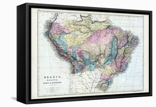 1873, Brazil, Bolivia, Peru, Ecuador-null-Framed Premier Image Canvas