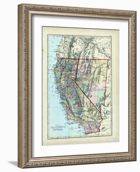 1873, California, Nevada, USA-null-Framed Giclee Print