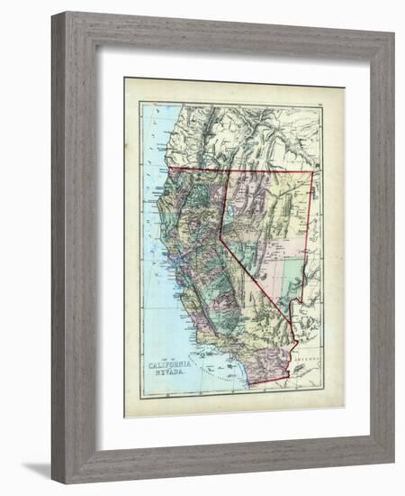 1873, California, Nevada, USA-null-Framed Giclee Print