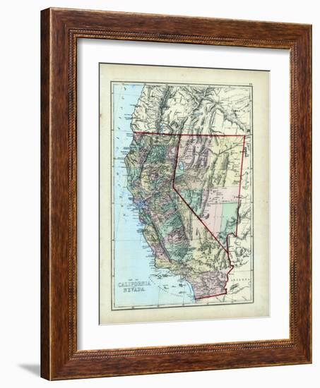 1873, California, Nevada, USA-null-Framed Giclee Print