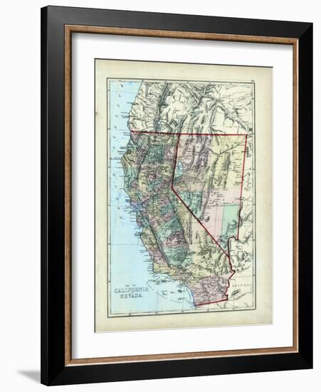 1873, California, Nevada, USA-null-Framed Giclee Print