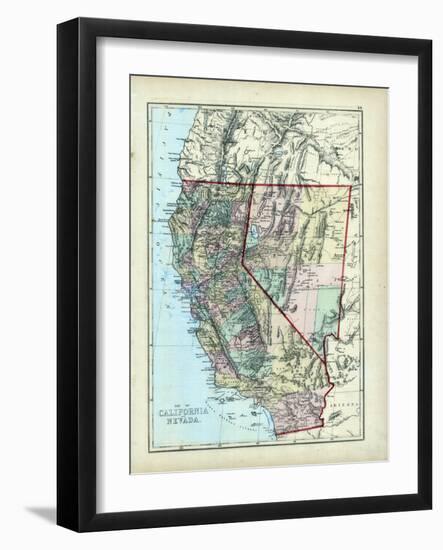 1873, California, Nevada, USA-null-Framed Giclee Print