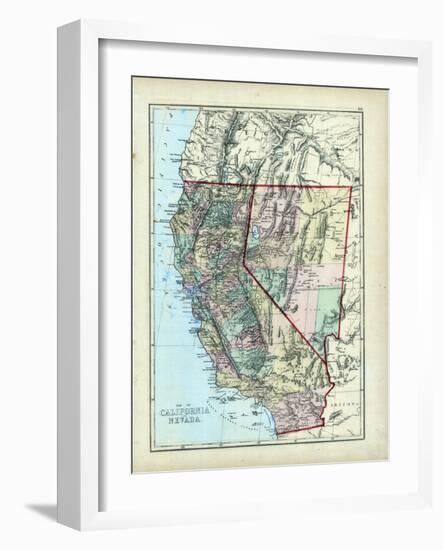 1873, California, Nevada, USA-null-Framed Giclee Print