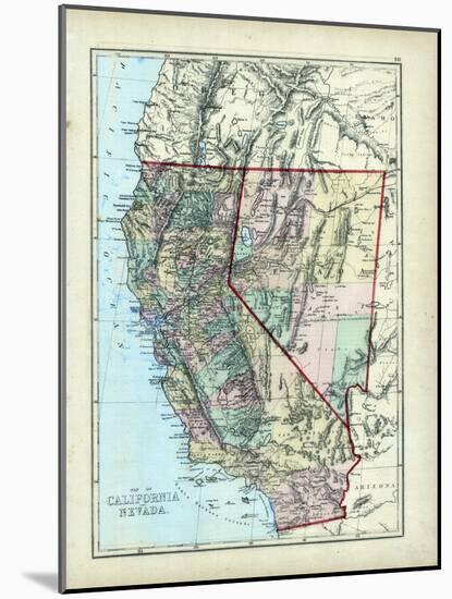 1873, California, Nevada, USA-null-Mounted Giclee Print