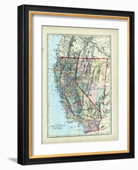 1873, California, Nevada, USA-null-Framed Giclee Print