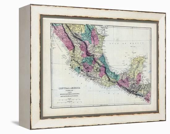 1873, Central America - Mexico, Guatemala, Honduras, San Salvador, Nicaragua-null-Framed Premier Image Canvas