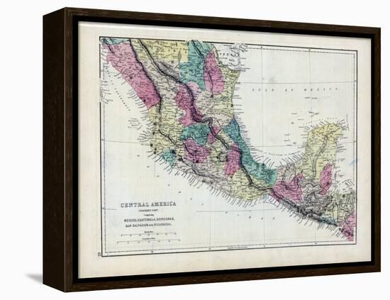 1873, Central America - Mexico, Guatemala, Honduras, San Salvador, Nicaragua-null-Framed Premier Image Canvas