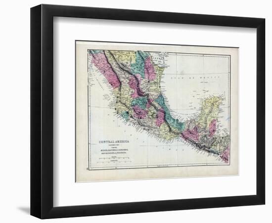 1873, Central America - Mexico, Guatemala, Honduras, San Salvador, Nicaragua-null-Framed Giclee Print