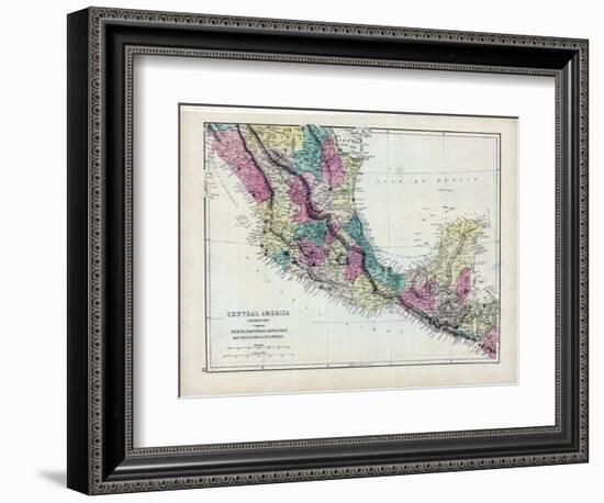 1873, Central America - Mexico, Guatemala, Honduras, San Salvador, Nicaragua-null-Framed Premium Giclee Print