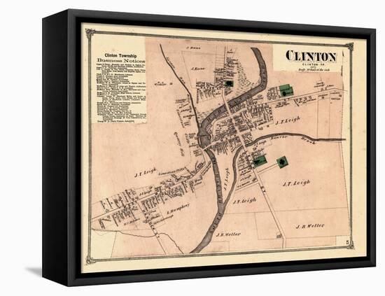 1873, Clinton, New Jersey, United States-null-Framed Premier Image Canvas