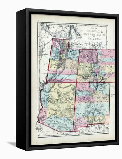 1873, Colorado, Utah, New Mexico, Arizona, USA-null-Framed Premier Image Canvas