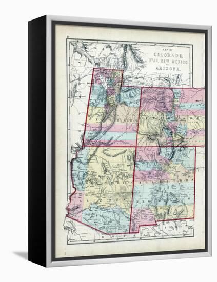 1873, Colorado, Utah, New Mexico, Arizona, USA-null-Framed Premier Image Canvas