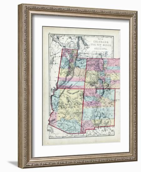 1873, Colorado, Utah, New Mexico, Arizona, USA-null-Framed Giclee Print