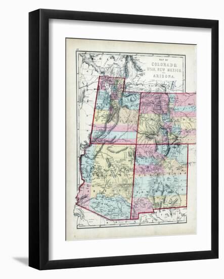 1873, Colorado, Utah, New Mexico, Arizona, USA-null-Framed Giclee Print