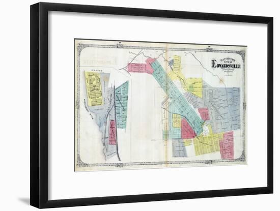 1873, Edwardsville, Mississippi River, Illinois, United States-null-Framed Giclee Print