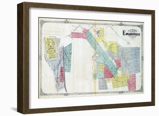 1873, Edwardsville, Mississippi River, Illinois, United States-null-Framed Giclee Print