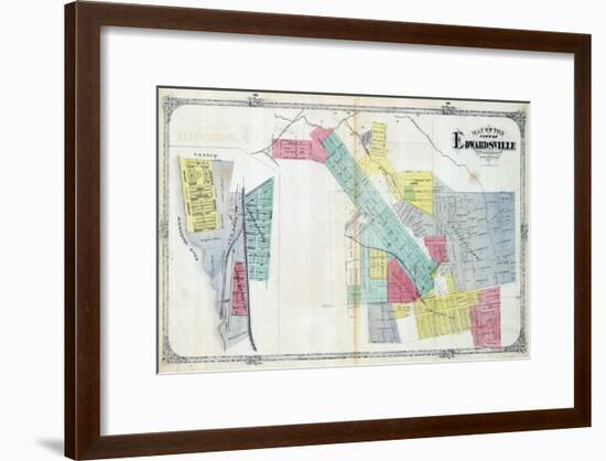 1873, Edwardsville, Mississippi River, Illinois, United States-null-Framed Giclee Print