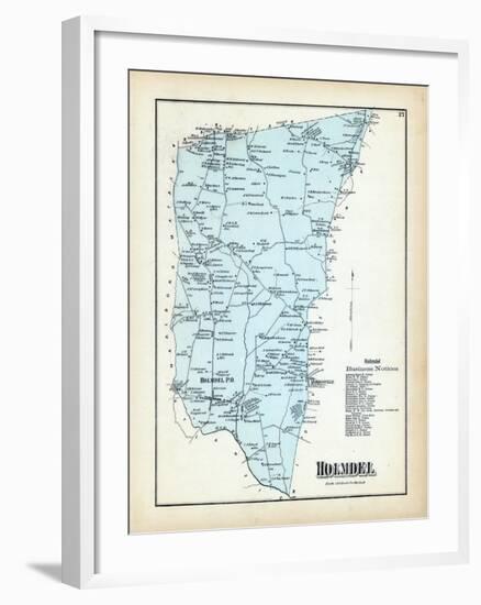 1873, Holmdel Township, New Jersey, United States-null-Framed Giclee Print