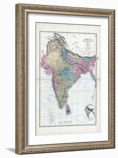 1873, India, Hindostan-null-Framed Giclee Print