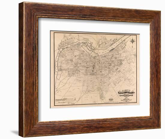 1873, Louisville, KY - New Albany and Jeffersonville, IN 1873, Kentucky, United States-null-Framed Giclee Print