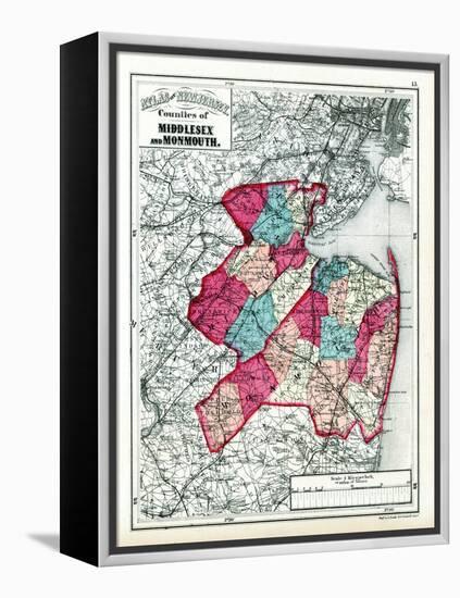 1873, Middlesex and Monmouth Counties, New Jersey, United States-null-Framed Premier Image Canvas