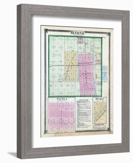 1873, Minonk, Panola, Benson, Illinois, United States-null-Framed Giclee Print