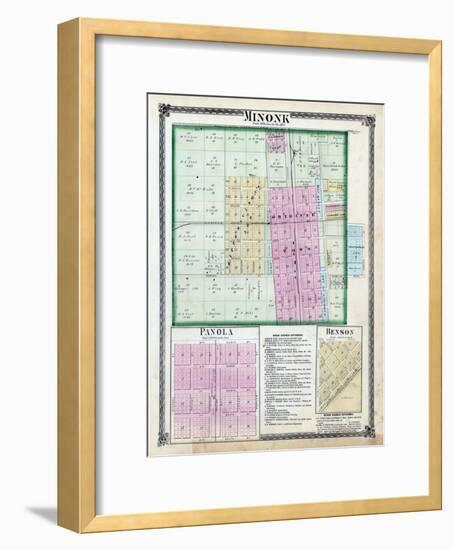 1873, Minonk, Panola, Benson, Illinois, United States-null-Framed Giclee Print