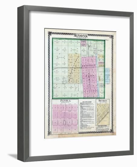 1873, Minonk, Panola, Benson, Illinois, United States-null-Framed Giclee Print